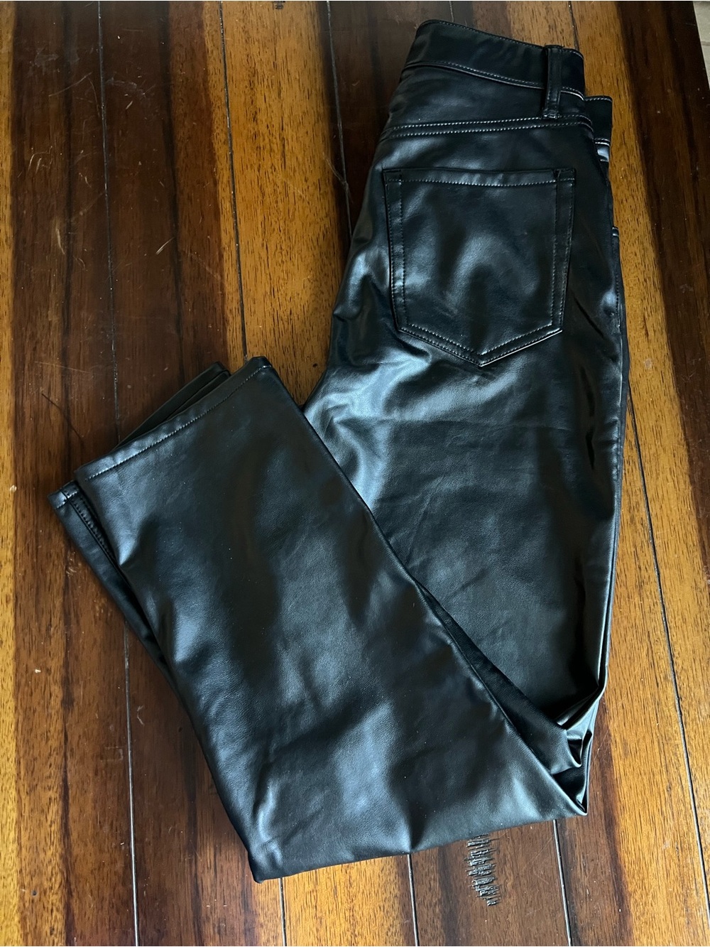 Abercrombie & Fitch Black Vegan Leather Pants